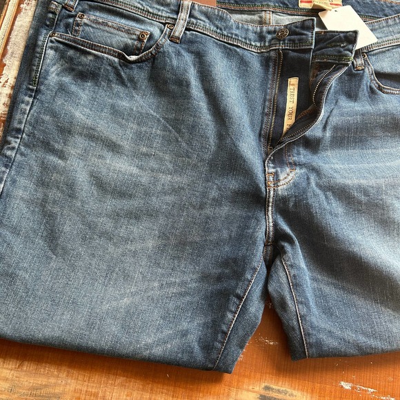 NWT Men’s Orvis 5 pocket denim stretch Jeans Antique Wash 44 x 30 Ret $98 - Picture 6 of 8